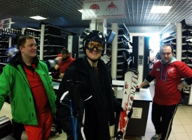 Igor in full ski kit