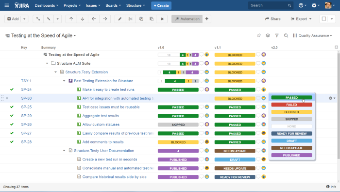 Quick overview of Testy JIRA testing add-on